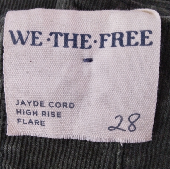 NWT FREE PEOPLE | JAYDE FLARE CORDUROY IN FOREST $98 - Picture 14 of 14